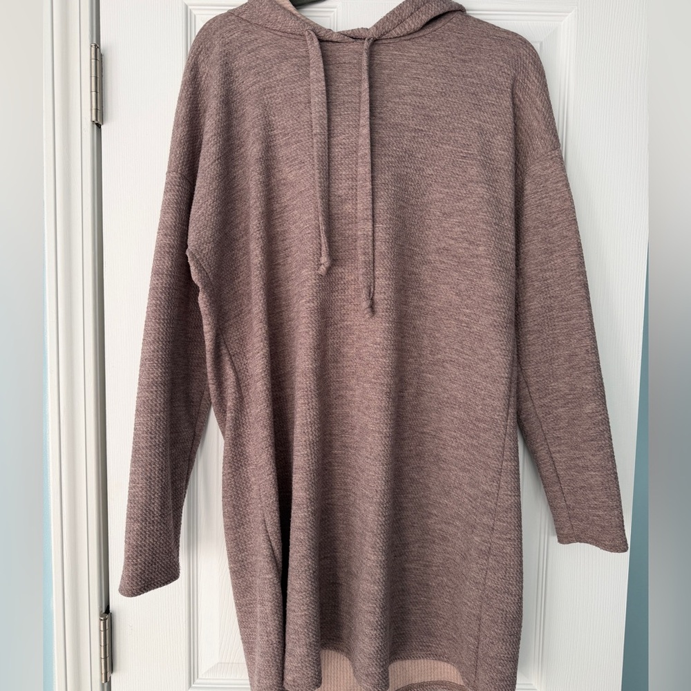 Vanilla Bay Blush Hooded Knit Dress